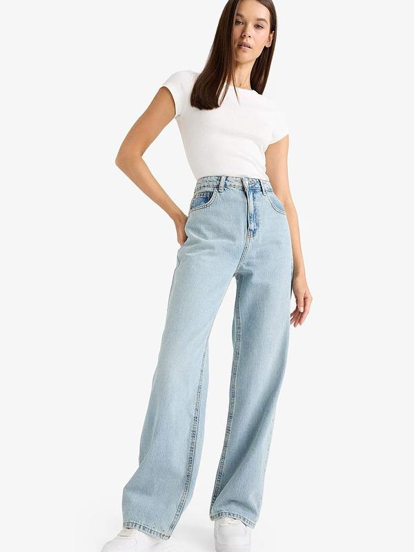 Jean Large Taille Haute